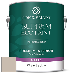 Краска COLOR SMART CS 619 SUPREM ECO PAINT матовая краска цвет 996 Ashen Tan