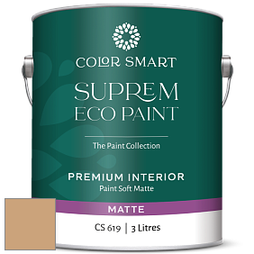 Краска COLOR SMART CS 619 SUPREM ECO PAINT матовая краска цвет 1117 Guesthouse