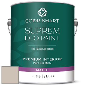 Краска COLOR SMART CS 619 SUPREM ECO PAINT матовая краска цвет 983 Smokey Taupe